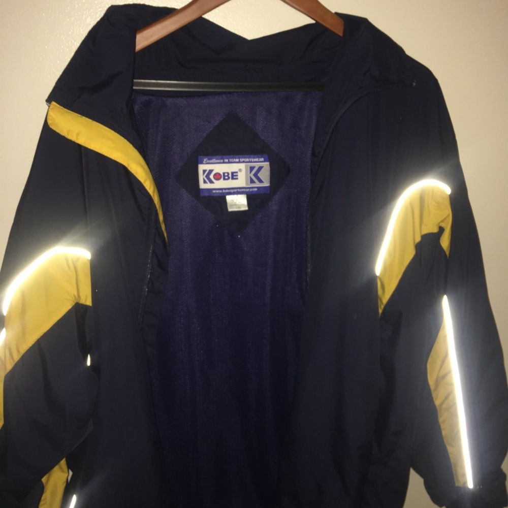 KOBE Sportswear Reflective Blue and Yellow Jacket